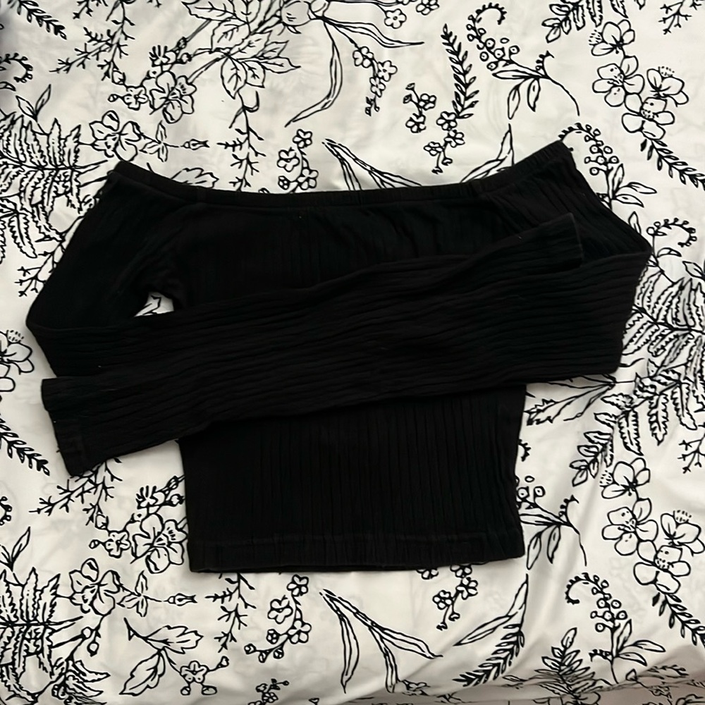 off the shoulder long sleeve
